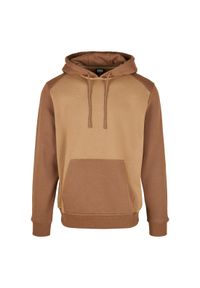 Bluza z kapturem Urban Classics 2-tone fake raglan. Typ kołnierza: kaptur. Kolor: beżowy, wielokolorowy, brązowy. Długość rękawa: raglanowy rękaw #1