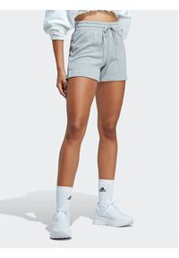 Adidas - adidas Szorty sportowe Essentials Linear French Terry Shorts IC4443 Szary Slim Fit. Kolor: szary. Materiał: bawełna #3