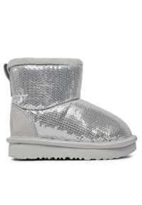 Ugg Śniegowce T Classic Mini Mirror Ball 1143708T Srebrny. Kolor: srebrny #1