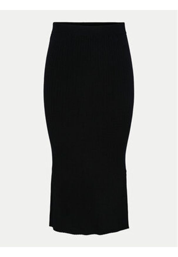 Pieces Spódnica ołówkowa Crista 17144497 Czarny Regular Fit. Kolor: czarny. Materiał: syntetyk, wiskoza
