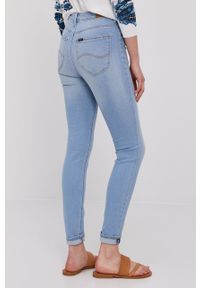 Lee jeansy Scarlett High Bleached Azur damskie high waist. Stan: podwyższony. Kolor: niebieski #3