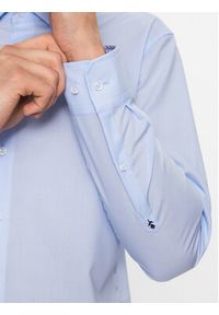 Seidensticker Koszula 01.653760 Niebieski Slim Fit. Kolor: niebieski. Materiał: bawełna #4