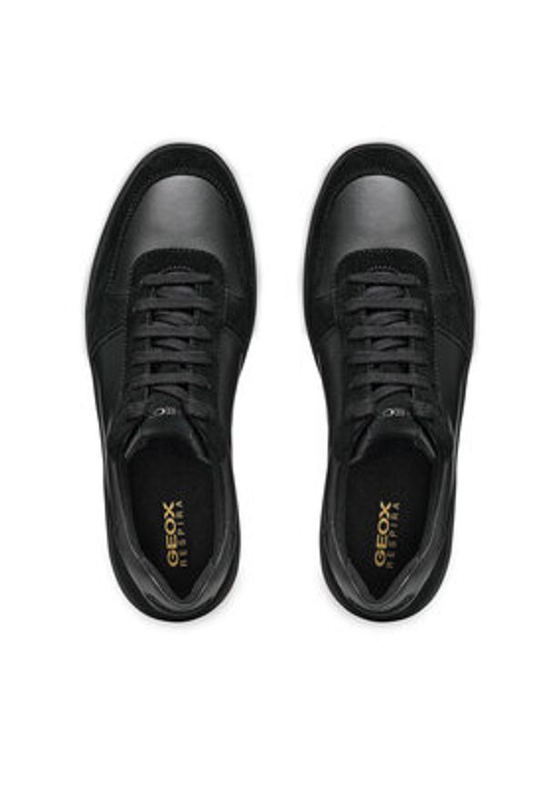 Geox Sneakersy U Avola U46GSA 02243 C9999 Czarny. Kolor: czarny. Materiał: skóra