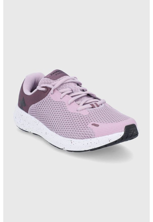 Under Armour - Buty UA W Charged Pursuit 2BL SPKL. Nosek buta: okrągły. Zapięcie: sznurówki. Kolor: fioletowy. Sport: bieganie