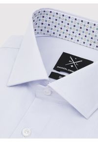 Pako Lorente - PAKO LORENTE - Błękitna koszula męska z kontrastowym wykończeniem. Kolor: niebieski. Materiał: bawełna. Długość rękawa: długi rękaw. Długość: długie #2