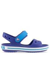 Sandały Crocs Crocband Sandal 12856-4BX - granatowe. Kolor: niebieski. Materiał: materiał. Styl: klasyczny #1