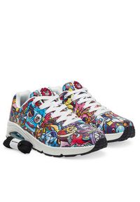 skechers - Skechers Sneakersy Uno - Color Doodle 183500/MLT Kolorowy. Materiał: skóra. Wzór: kolorowy
