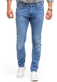 Lee - LEE LUKE MĘSKIE SPODNIE JEANSOWE MIST INDIGO L719MWLU 112322404. Okazja: na randkę, na spotkanie biznesowe, na co dzień. Styl: sportowy, casual, biznesowy #5