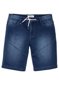 Bermudy dżinsowe ze stretchem Regular Fit bonprix niebieski denim. Kolor: niebieski #1