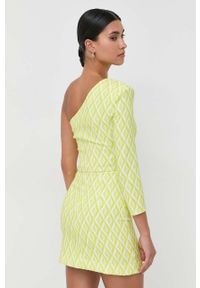 Elisabetta Franchi sukienka kolor zielony mini prosta. Kolor: zielony. Typ sukienki: proste. Długość: mini #4