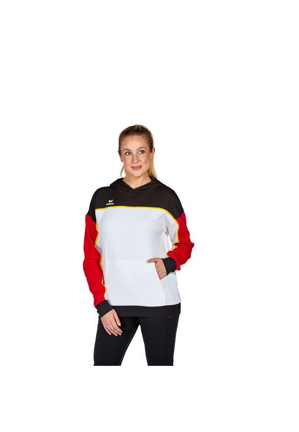 ERIMA - Sweat bluza z kapturem dla kobiet Erima Change. Typ kołnierza: kaptur. Kolor: czarny, wielokolorowy, biały. Materiał: polar. Sezon: zima