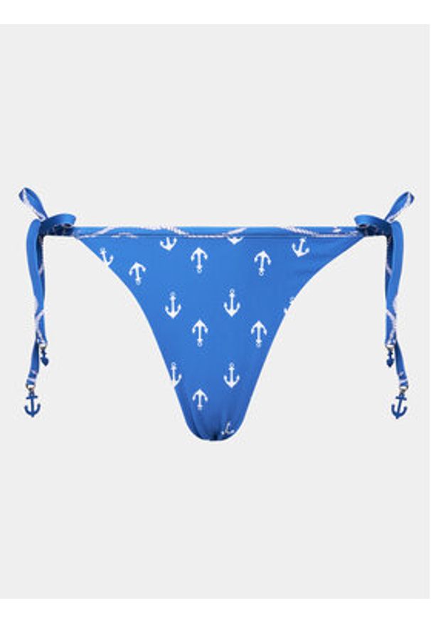 Seafolly Dół od bikini Ahoy 40706 Niebieski. Kolor: niebieski. Materiał: syntetyk