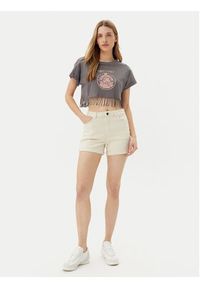 Noisy may - Noisy May T-Shirt Gaby 27033386 Szary Regular Fit. Kolor: szary. Materiał: bawełna