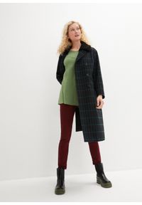 bonprix - Długi shirt z bawełny organicznej. Kolor: zielony. Materiał: bawełna. Długość: długie