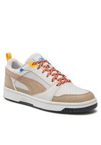 Puma Sneakersy Rebound v6 Low Open 393581 02 Biały. Kolor: biały. Materiał: skóra