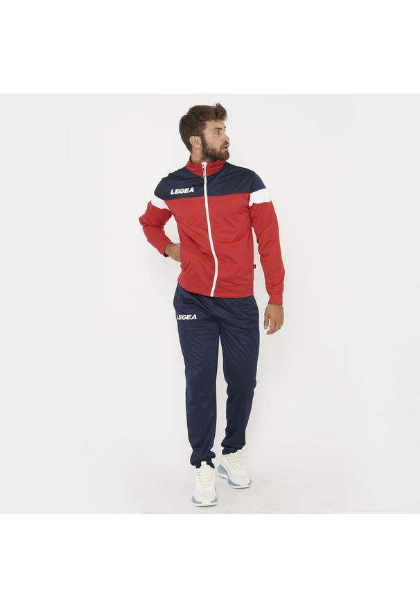 LEGEA - Komplet sportowy BOLIVIA CUBA. Kolor: czerwony, niebieski, wielokolorowy. Materiał: dresówka. Wzór: haft. Sport: fitness