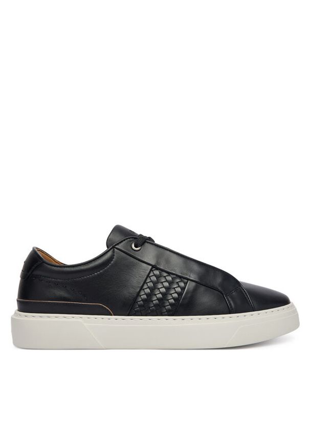 BOSS Sneakersy Gary 50555667 Czarny. Kolor: czarny. Materiał: skóra