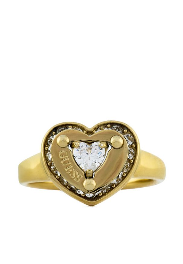 Guess Pierścionek JUBR05 552JW Złoty. Materiał: metalowe. Kolor: złoty