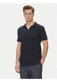 JOOP! Polo 17 JJ-33Baron 30045547 Granatowy Modern Fit. Typ kołnierza: polo. Kolor: niebieski. Materiał: bawełna