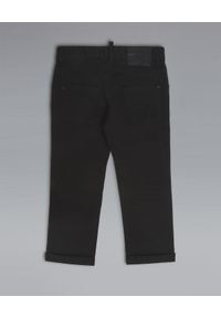 DSQUARED2 KIDS - Czarne spodnie 8-16 lat. Okazja: na co dzień. Kolor: czarny. Długość: długie. Wzór: aplikacja. Sezon: lato. Styl: klasyczny, casual, elegancki #4