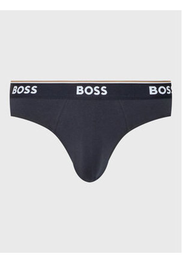 BOSS - Boss Komplet 3 par slipów Power 50475273 Kolorowy. Materiał: bawełna. Wzór: kolorowy