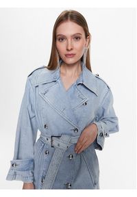 Pinko Trencz Partita 100586 A0MX Niebieski Regular Fit. Kolor: niebieski. Materiał: bawełna #2