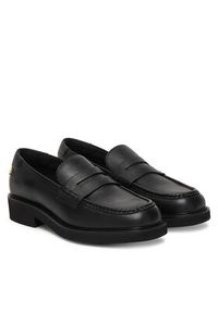 TOMMY HILFIGER - Tommy Hilfiger Loafersy Elettra Penny Leather FW0FW09360 Czarny. Kolor: czarny. Materiał: skóra #6