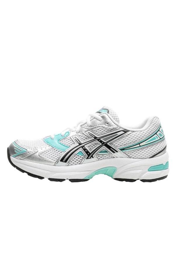 Asics - Dziecięce buty do chodzenia ASICS Gel-1130 White Aqua. Kolor: niebieski. Sport: turystyka piesza