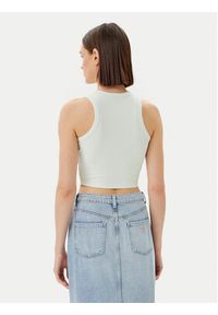 Guess Top V3GP19 K8RT2 Écru Slim Fit. Materiał: wiskoza #2