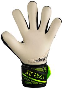 Reusch - Rękawice bramkarskie dziecięce REUSCH Attrakt Freegel Gold Finger Support Junior. Kolor: czarny, żółty, wielokolorowy