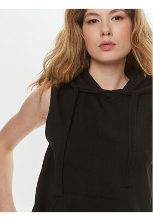 Brave Soul Bluza LSS-605FALLONBLK Czarny Straight Fit. Kolor: czarny. Materiał: syntetyk