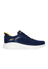 skechers - Tenisówki Skechers Model Slip-ins Bobs Squad Chaos Kolor Niebieski. Kolor: niebieski. Materiał: tkanina. Model: Skechers Sport. Sport: bieganie #1