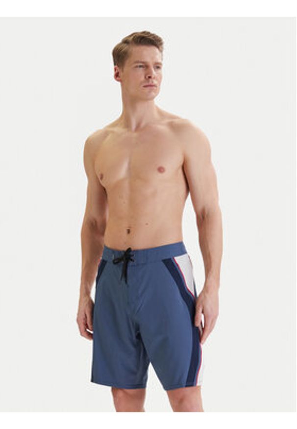 Quiksilver Szorty kąpielowe Mercury Panel 20" EQYBS04896 Niebieski Regular Fit. Kolor: niebieski. Materiał: syntetyk