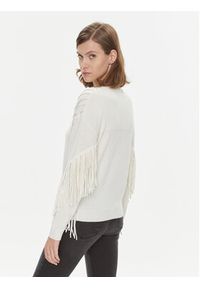 Pinko Sweter Libellula 102082 A19L Écru Regular Fit. Materiał: syntetyk