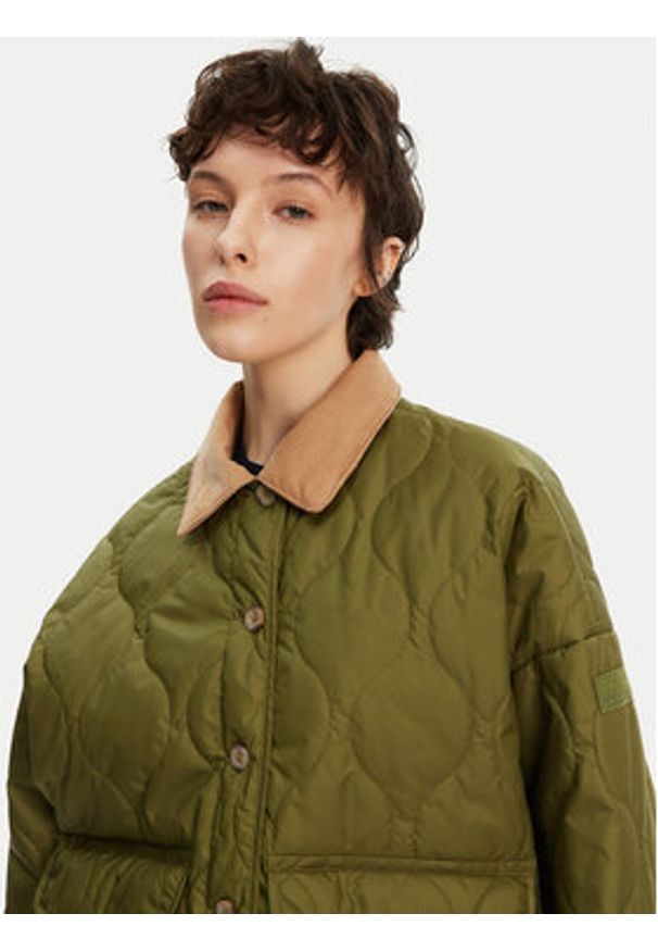 Napapijri Kurtka przejściowa Secret NP0A4IFA Zielony Regular Fit. Kolor: zielony. Materiał: syntetyk