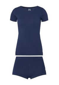 Polo Ralph Lauren Piżama 4P0719 Granatowy Regular Fit. Kolor: niebieski. Materiał: bawełna #1