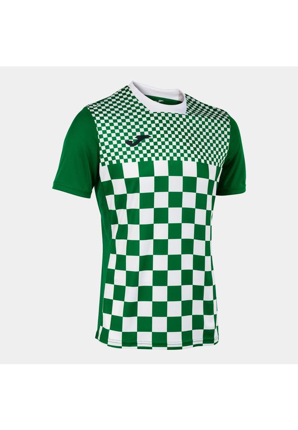 Koszulka Joma Flag junior zielono-biała 11/12 (2XS). Kolor: zielony, biały, wielokolorowy. Materiał: poliester. Sport: piłka nożna