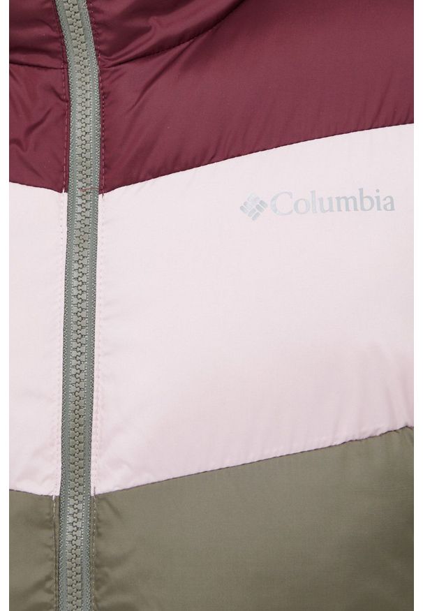 columbia - Columbia Kurtka damska kolor beżowy zimowa. Okazja: na co dzień. Kolor: zielony. Sezon: zima. Styl: casual