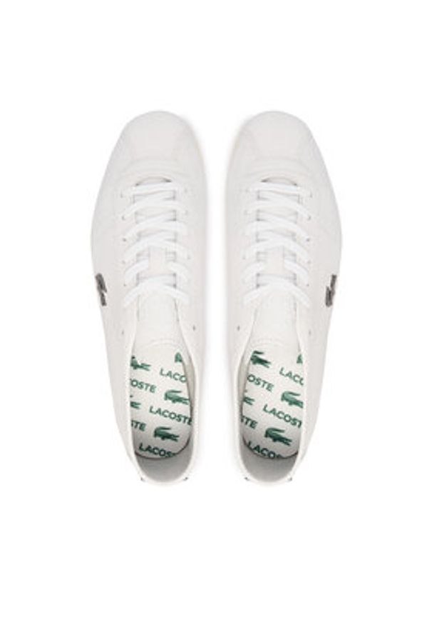 Lacoste Sneakersy Club-Low 51SMA0138 Biały. Kolor: biały. Materiał: skóra