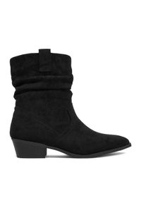 Jenny - JENNY Kowbojki CEO-R25AW09074 Czarny. Kolor: czarny. Materiał: materiał