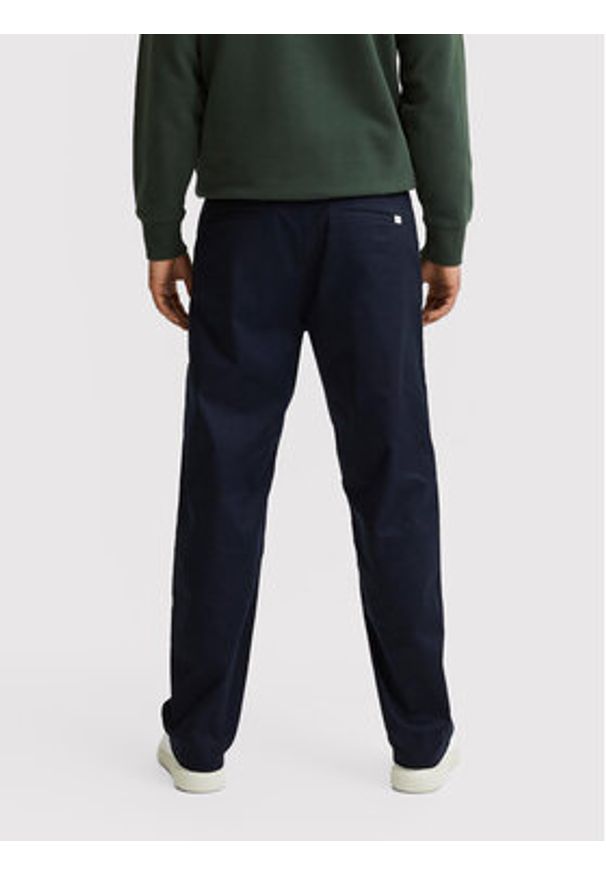 Selected Homme Chinosy Salford 16080159 Granatowy Loose Fit. Kolor: niebieski. Materiał: bawełna