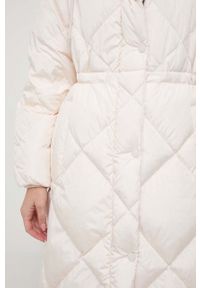 Weekend Max Mara kurtka puchowa damska kolor beżowy zimowa. Kolor: beżowy. Materiał: puch. Sezon: zima #4