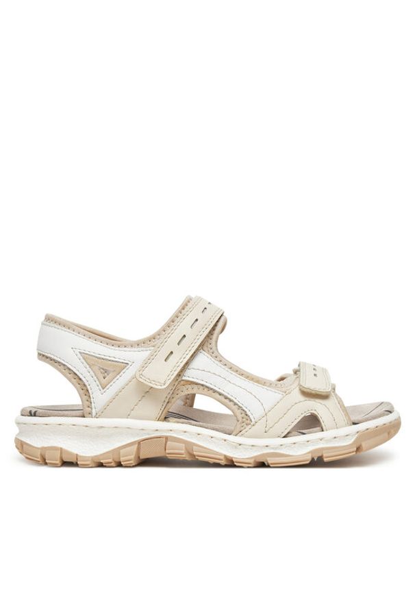 Rieker Sandały CEO-68866-62 Beżowy. Kolor: beżowy. Materiał: materiał