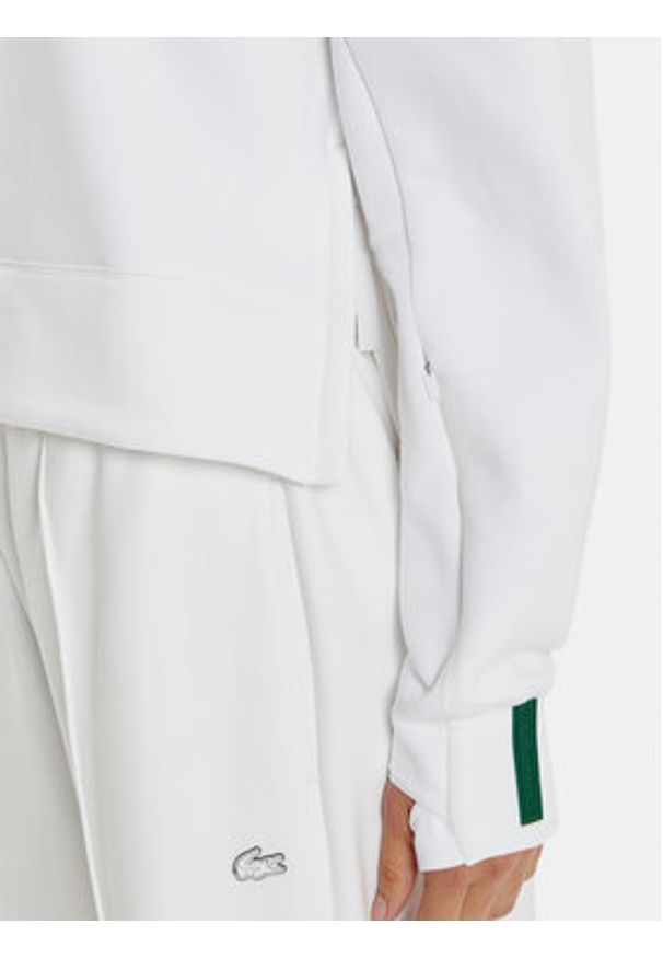 Lacoste Bluza SF0281 Biały Regular Fit. Kolor: biały. Materiał: bawełna