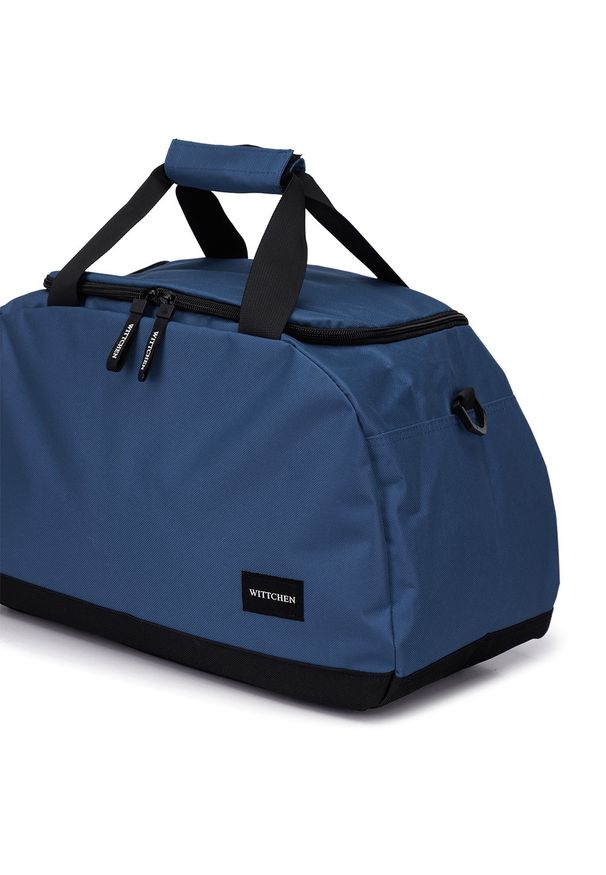Wittchen - Torba podróżna basic mała. Kolor: niebieski. Materiał: poliester. Styl: sportowy, casual