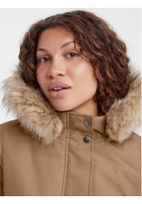 Vero Moda Parka Addison 10267115 Brązowy Regular Fit. Kolor: brązowy. Materiał: syntetyk #4