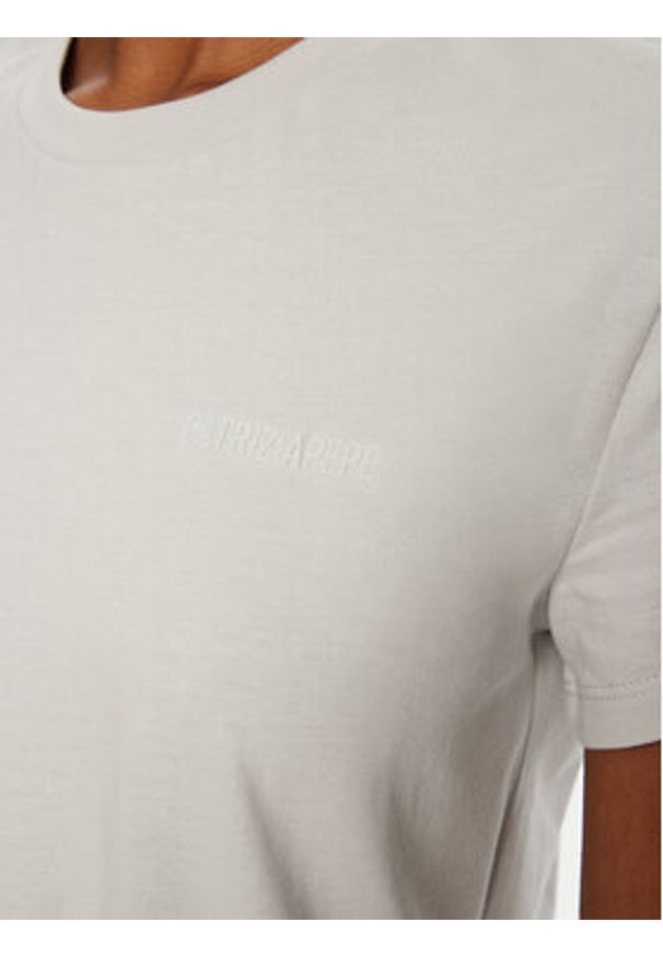 Patrizia Pepe T-Shirt 8M1543/J111-S702 Szary Regular Fit. Kolor: szary. Materiał: bawełna