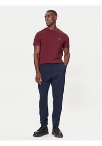 GANT - Gant T-Shirt Shield 2003184 Bordowy Regular Fit. Kolor: czerwony. Materiał: bawełna #4