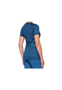 Damska koszulka z krótkim rękawem 100% airmatic. Kolor: niebieski. Długość rękawa: krótki rękaw. Długość: krótkie. Sport: kolarstwo