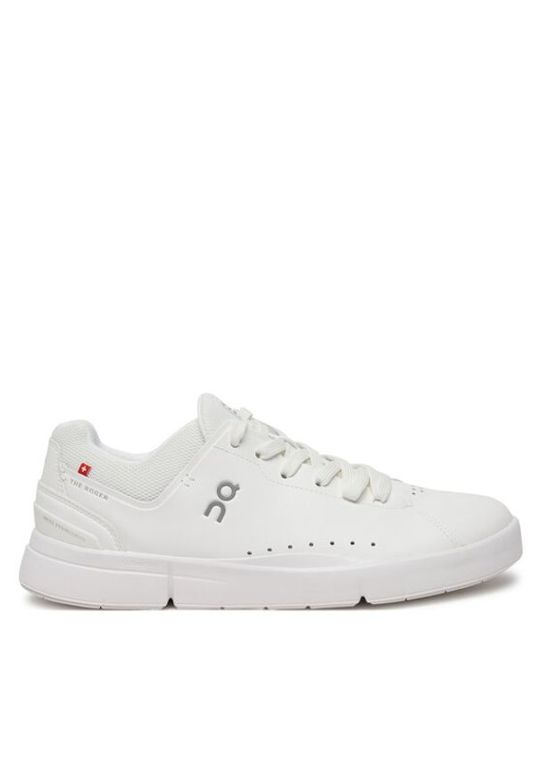 On Buty do biegania The Roger Advantage 3MD10640108 Biały. Kolor: biały. Materiał: skóra